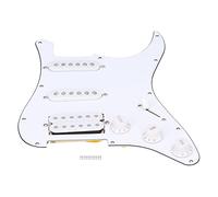 Mtlavishishishishishing 11 Hole SSH Guitar Pkeyguard con viti e pick -up pre -cablati durevoli piastra graffiata in PVC per ST Sq Electric Guitars White