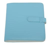 Mtlavishishishishishing 3 pollici 256 album fotografico con guscio di pelle PU e fodera interna in plastica in PVC ideale per conservare i biglietti per film di foto e più leggero (Blu)