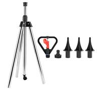 Mtlavishishishishishing 360 gradi Tripode Sprinkler con ugello atomizzato fine per giardino cortile da giardino orto dell'irrigazione in acciaio inossidabile e costruzione in