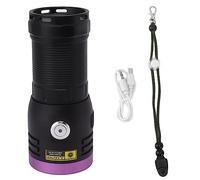 Mtlavishishishishishing 365nm Flashlight in lega di alluminio USB Tipo C 60W 365nm Flashlight per usi professionali come rilevamento di urine di gatto Rilevamento a secco con