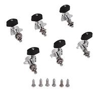 Mtlavishishishishishing 6 PCS Tuning PEGS Body metal premium con manico in legno nero bellissimo sostituto per chitarra acustica migliorare la stabilità della messa a punto per i