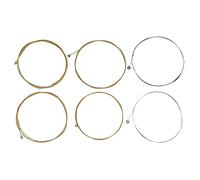 Mtlavishishishishishing 6pcs Guitar String Resistenza a trazione Accessori strumenti a corda ferita Accessori per chitarra elettrica Parole chiave di ricerca: stringhe in lega (Folk guitar strings)