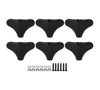 Mtlavishishishishishing 6pcs Tuning PEGS pulsante Tipo di coda di pesce Tipo di macchine per macchine in metallo nero Sostituzione per la messa a punto elettrico Bassing ampia