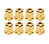 Mtlavishishishishishing 8 pcs ghitar corrule in lega di bassino compatto attraverso la fibbia per il corpo per la sostituzione eccellente per tutte le chitarre e i bassi con un (Gold)