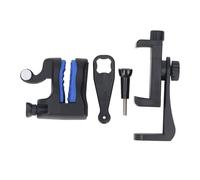 Mtlavishishishishishing Helmet Chin Mount Mount Kit ABS Silicone Regolable Action Camera Casco Monte Compatibile con la maggior parte delle fotocamere d'azione adatte per i (con supporto per telefono)
