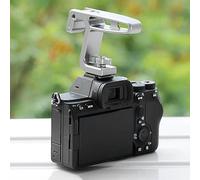 Mtlavishishishishishing Mini Top Handplop con montaggio a scarpe fredda e foro di posizionamento versatile per la gabbia della fotocamera Vlogging e in streaming in streaming