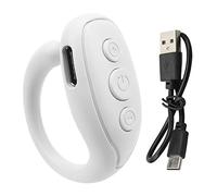 MtLavishishishishishing Remote Control Pagina Turner Design ergonomico Design a basso consumo di energia Lunga resistenza per la lettura dei romanzi TV che prendono selfie (Bianco)