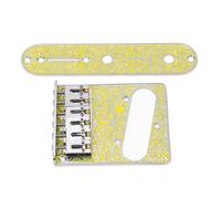 Mtlavishishishishishing Six String Saddle Electric Guitar Bridge con piastra di controllo fatta di eccellente lega di zinco e ferro per l'ossidazione della chitarra elettrica TL