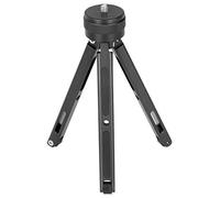 MTlavishishishishishishing 1/4in Mini Tripode Stand per telefono cellulare e fotocamera sportiva Modificabile da 3 a 13 cm Adatto per il desktop Usa Portable in lega di alluminio (Nero)