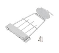 Mtlavishishishishishishing 6 String Guitar Trapeze Tailpiecciante Bridge Guita Guitar Suono regolabile Spaziatura a corda Durevole per Archtop e Jazz Bass Guitars Materiale