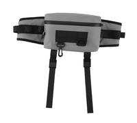 Mtlavishishishishishishing Fanny Pack Multi Funtion Outdoor Fishing Pacco con cinghia e supporto per canne da pesca ideale per la pesca in bicicletta e viaggi in ciclismo e viaggi (Grigio)