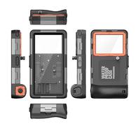 Mtlavishishishishishishing immersion teatro protettivo compatibile con e Professional Waterproof Case per lo snorkeling subacqueo video aggiornato IP68 IP68 STANDARD DUGLIUND (Arancia)
