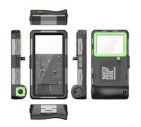 Mtlavishishishishishishing immersion teatro protettivo compatibile con e Professional Waterproof Case per lo snorkeling subacqueo video aggiornato IP68 IP68 STANDARD DUGLIUND (Verde)
