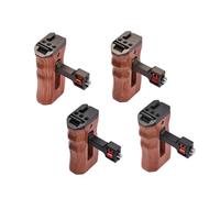 Mtlavishishishishishishing Regolable Legno Camera da gabbia Guida a mano ergonomica per i videogrammi cineasti e appassionati di fotografie Installazione sul lato destro con il (Argento pistola)