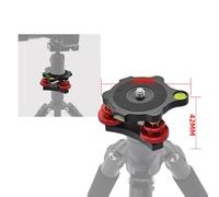 MtLavishishishishishishing Regolable Trippiede Leveling Base Alluminio lega per una regolazione orizzontale precisa ideale per la fotografia e il rilevamento con inclinazione a ±
