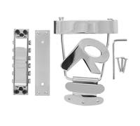 Mtlavishishishishness Guitar Trapeze Tailpiece e Bridge Set Elettroplating in acciaio inossidabile per un aggiornamento elegante e funzionale sulla tua chitarra ideale per gli