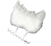 Mtlavishishishishness Nustborn Fotography Props Angel Feather Wing Headband Set leggero comodo adatto per lo studio fotografico performance per bambini e feste a tema con colore