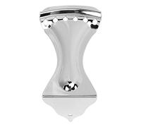 Mtlavishishness Chitar TailPiece Silver String Bridge Silver con Pretty Sounds Fine Crafting e Easy Tuning ideale per chitarre elettriche per chitarre e manutenzione dello (Argento)