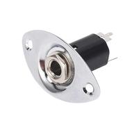 Mtlavishishness Electric Guitar Jack Plate Premium Metal Construction Riduction Compatibilità universale per chitarre elettriche Electric Bass Guitars and Box Guitars 6 35 mm