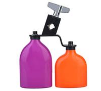 Mtlavishishness Orange e Purple Cowbell con metallo e plastica per applausi nei matrimoni dei giochi sportivi e mercati pubblici e usano altezza circa 18 cm di larghezza di circa
