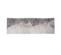 Mtlavishishness tappetino da ad assorbimento forte slip a doppio lato morbido e confortevole con colore grigio e linee dorate per uso domestico come soggiorno in e camera da