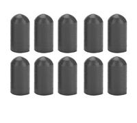 Mtlavishness 10 bacchette in silicone silenziose, resistenti ed elastiche, ideali per la pratica musicale silenziosa, colore nero, circa 7 g di peso e 17 mm di lunghezza, con interno da 6 mm