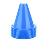 Mtlavishness 10 Coni da Allenamento per Calcio, Barriere da Calcio, Porta segnalini in plastica, Accessori per Esercizi di precisione, Allenamento per l'agilità e marcatura sul (Blu)
