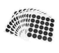 Mtlavishness 13 Etichette Stampate Riutilizzabili Etichetta Adesiva Rotonda per Barattoli di Spezie Bottiglia di Vino