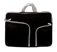 Mtlavishness 15.6in Comfortable Handle Portable Laptop Bag For Travelers Students And Office Workers Compatible With Most 13.3in 14in 15in And 15.6inch Notebook Computers Made Of (Black)