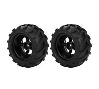 Mtlavishness 2 Pezzi 82mm RC Pneumatico Ruota in Gomma per 1/16 Auto da Corsa Telecomandata Buggy Truck Stabilità e Aderenza Migliorate per Corse ad Alta Velocità Materiale in