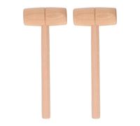 Mtlavishness 2 Pezzi Martello per Legno Inserto Giunto Multiuso Martello in Legno per Fabbriche Installazione di Mobili Intaglio Frutti di Mare Cracking (Piccola)