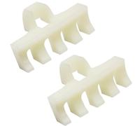 Mtlavishness 2 Pezzi Racchetta da Badminton Spargitore di Carico Racchette Riduttore di Pressione Protettore Realizzato in Materiale PVC Premium Aumenta l'Area di Contatto per (Bianca)