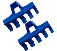 Mtlavishness 2 Pezzi Racchetta da Badminton Spargitore di Carico Racchette Riduttore di Pressione Protettore Realizzato in Materiale PVC Premium Aumenta l'Area di Contatto per (Blu)