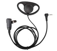 Mtlavishness 2 Pieces D Shape Earpiece With PTT Mic Headset For Easy Operation Suitable For 2 Way Radios Walkie Talkies In Various Communication Scenarios Compatible With 2.5mm 1