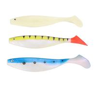 Mtlavishness 3 Pezzi Esca da Pesca Coda a T Silicone Morbido Simulazione Esca Esca Artificiale Esche da Pesca Flessibile Esca Morbida con Grande Altalena e Forma Attraente per