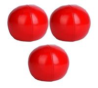 Mtlavishness 3 Pezzi Palline da Giocoleria in PU Set di Palline da Giocoliere per Clown per Principianti e Professionisti Attrezzatura da Giocoleria Blu Morbida e Ponderata per (Rossa)