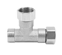 Mtlavishness 3 vie tubo raccordo 304 acciaio inox G1/2 connettore filettatura maschio per acqua aria conduttura di acqua resistente ad alta pressione 5kg adattatore (2 giunto filo femminile e 1