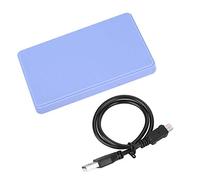 Mtlavishness 480Mbps Data Transmission External HDD Enclosure USB 2 0 to SATA for 2 5 Inch Desktop HDD and SSD High Speed Secure and Compatible for All Your Data Storage Needs (Blue)