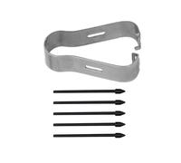 Mtlavishness 5 punte punte accurate sensibili ai graffi portatili sostitutive touch pennini bianchi (Nero)