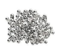 Mtlavishness 50PCS Pesca Doppio Sonaglio Attrattore per Pesca in Mare in Metallo Campana con Custodia in Plastica per Attirare i Pesci, Arancione Migliora l'Attrazione dei Pesci (Argento)