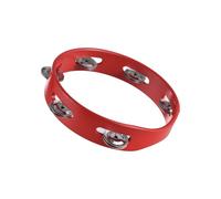 Mtlavishness 6 Inch Single Row Wooden Tambourine for Adults with Pleasant Jingle Sound Ideal for Home School Party Musical Performances Available in 6 8 10 Inch Sizes (M)