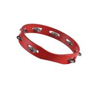 Mtlavishness 6 Inch Single Row Wooden Tambourine for Adults with Pleasant Jingle Sound Ideal for Home School Party Musical Performances Available in 6 8 10 Inch Sizes (L)