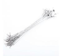 Mtlavishness 60 Pezzi Esche da Pesca in Acciaio Leader Wire Trace Set 15 20 25 cm Filo da Pesca in Acciaio Inossidabile con Collegamento a Sgancio Rapido e Girevole, Ideale per la (Argento)