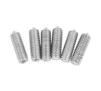 Mtlavishness 6pcs Electric Chitarra Bridge Hex Screws For Tremolo System Silver Excellent Metal Material For Durability and Long Service Life Ideal For Guitar Bridge Saddle Height (Silver)