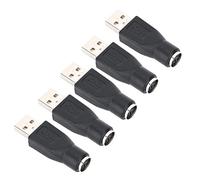 Mtlavishness Adattatore Per Tastiera E Del Computer 5 Pezzi Convertitore Da USB Maschio A 2 Porte Femmine Plug And Play Senza Driver Dimensione 10.0×6.0×.0 Per PC Uso Domestico E Ufficio