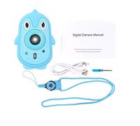 Mtlavishness bambini impermeabile fotocamera digitale con 2 4 pollici IPS schermo e copertura in silicone ideale per escursioni e viaggi leggero piccolo formato supporto filtro (Blu)
