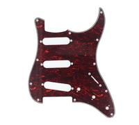 Mtlavishness Battipenna per chitarra elettrica, eccellente materiale plastico con schermatura in lamina di alluminio, per chitarre stile Stratocaster, design a 11 fori, dimensioni circa 284 x 220 x