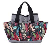 Mtlavishness Borsa Attrezzi da Giardino Multifunzione con Tasche Multiple in Poliestere 600D per Attrezzi da Giardinaggio all'Aperto Forbici Guanti Rastrello 19,1x11,8 Pollici