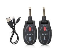 Mtlavishness Chitarra elettrica Sistema Wireless Universale Ricevitore Trasmettitore Ricaricabile Uhf 730mhz Trasmissione Originale Anti Interferenza Super Breve Tempo di Ritardo Supporto 4 Set