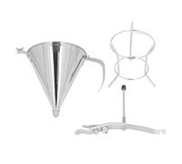 Mtlavishness Confectionery Funnel Stainless Steel Stand Baking Cake Decorating